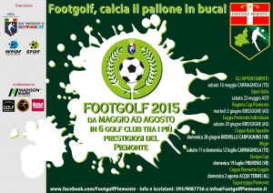 Appuntamenti footgolf in Piemonte primo semestre 2015