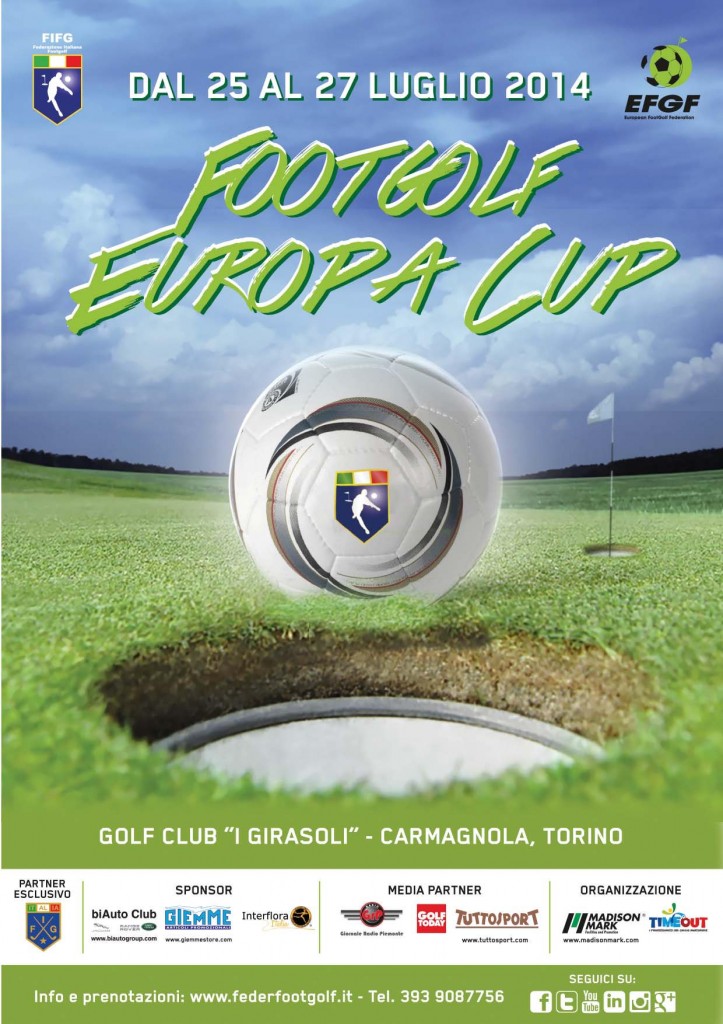 Locandina Footgolf Europa Cup Torino 2014