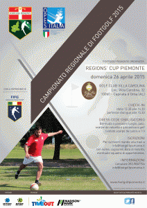Locandina 6° tappa Regions' Cup Footgolf Piemonte a Capriata d'Orba AL domenica 26 aprile 2015