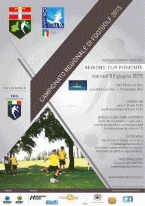 Locandina 8° tappa Regions' Cup Footgolf Piemonte Brissogne (Ao) martedì 2 giugno 2015