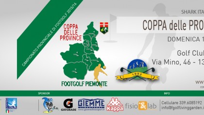 Locandina Coppa delle Province Biella Footgolf Piemonte 2016 Cossato BI domenica 18 ottobre 2015