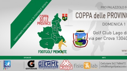 Locandina Coppa delle Province Footgolf Piemonte 2016 Salasco domenica 1 novembre 2015