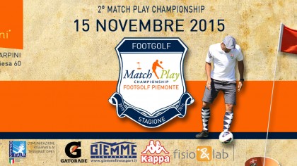 Locandina 2 tappa Match Play Footgolf Piemonte 2016 Nole TO domenica 15 novembre 2015