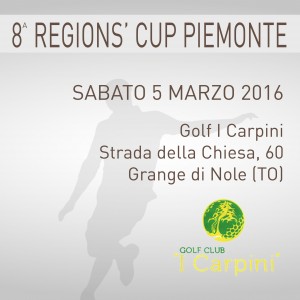 Locandina 8 tappa Regions' Cup Footgolf Piemonte 2015-2016 Grangia di Nole TO sabato 5 marzo 2016 Negozio