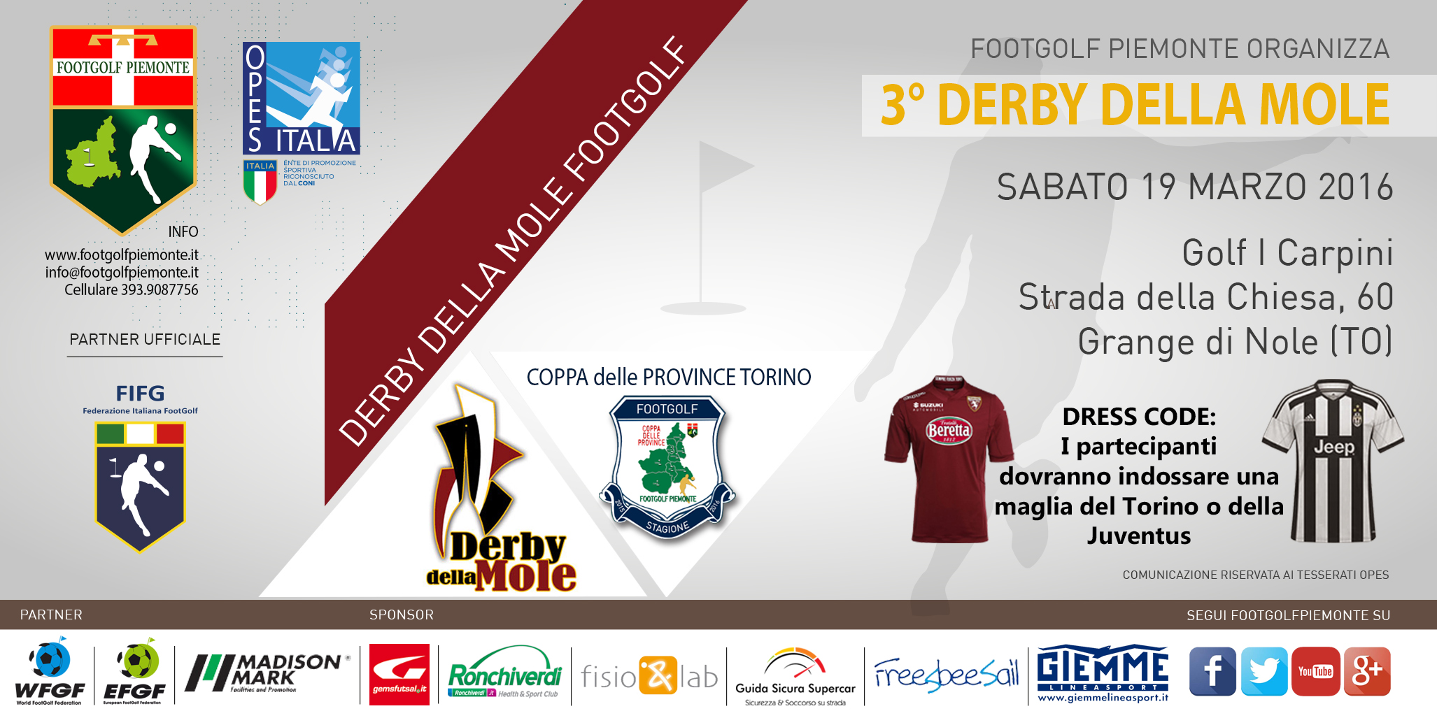 3° Derby della Mole Footgolf 2016