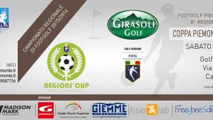 Locandina 8 tappa Regions' Cup Footgolf Piemonte Carmagnola TO sabato 5 marzo 2016