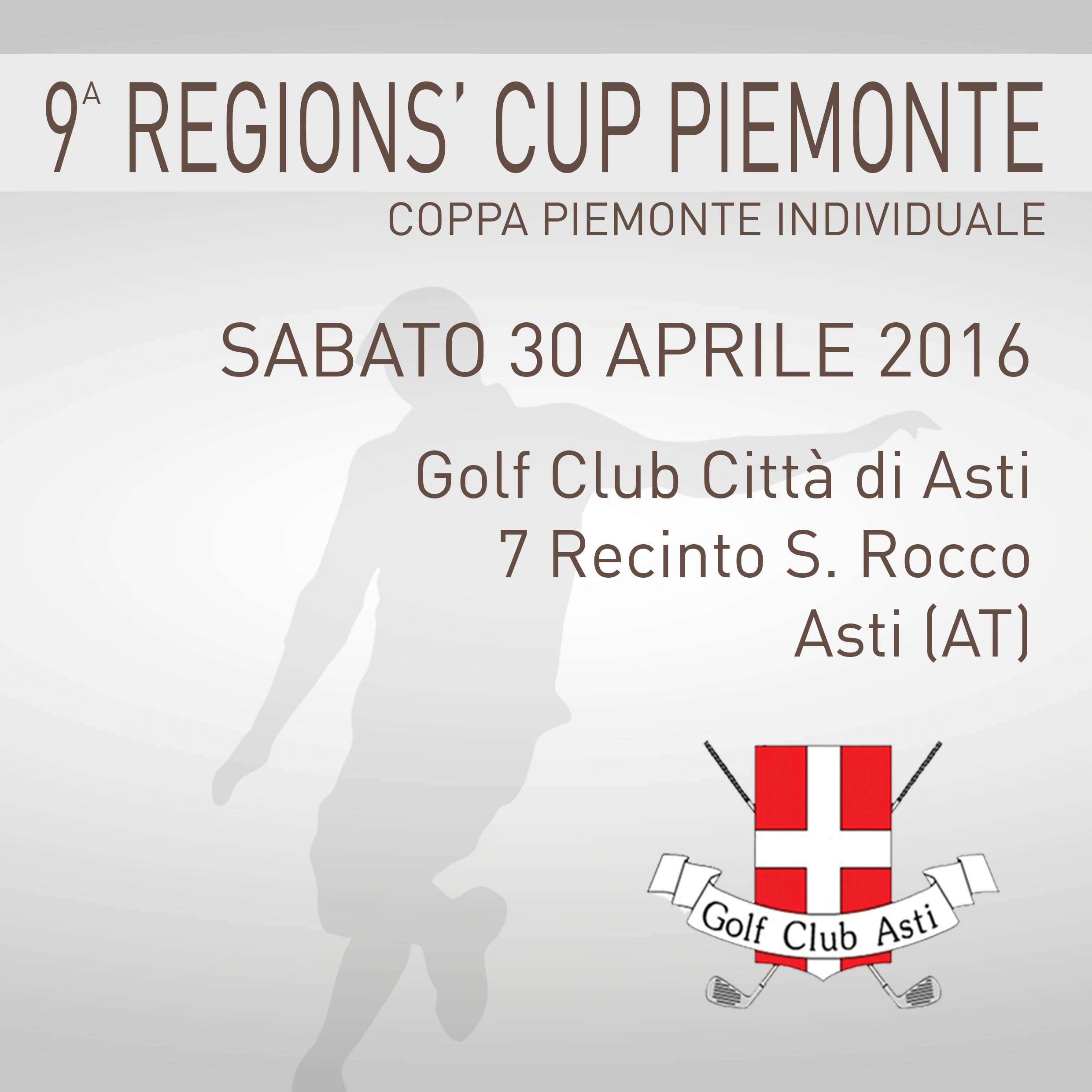 Locandina 9 tappa Regions' Cup Footgolf Piemonte 2015-2016 Individuale Asti AT sabato 30 aprile 2016 Negozio