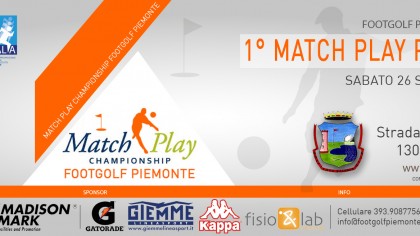 Locandina 1 tappa Match Play Footgolf Piemonte 2015:2016 Salasco VC sabato 26 settembre 2015