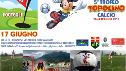 Topolino Footgolf 2016 locandina orizzontale