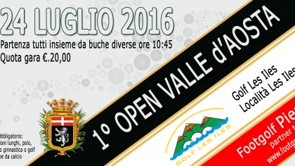 1 Open Footgolf Valle d'Aosta 24 Luglio 2016 banner